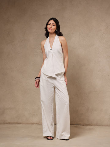 Siena White Stripe Co-ord Set